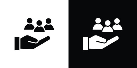 Teamwork icon, logo, app, template. EPS10