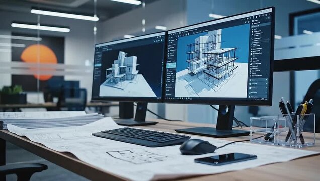 Architecture design software: creating building models with cad and bim technology