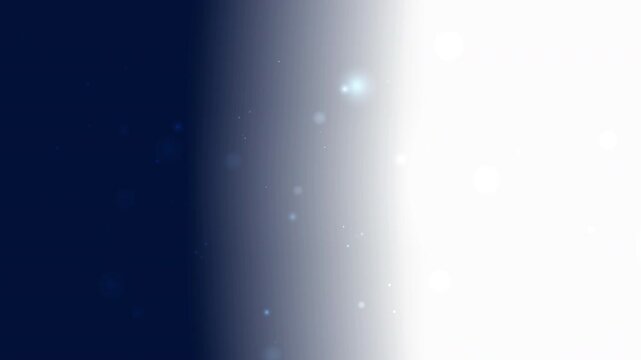 Dark blue to white gradient background with glowing floating particles and smooth soft light elements Elegant and modern style fitting for celebration visuals and worldwide festive designs