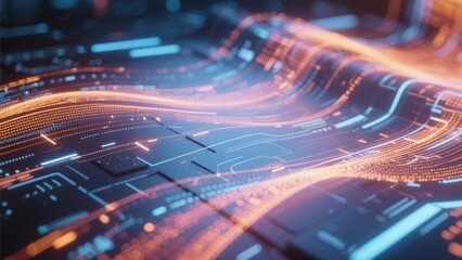 Abstract ray background picture of science and technology theme