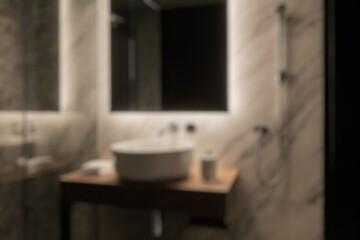 Abstract blurred background of interior public toilet