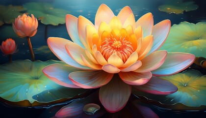 Stunning Lotus Flower Blossom in Water Serene Beauty and Spiritual Symbolism
