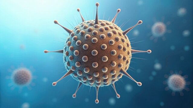 High Detail Medical Image of Coated Enzymes at Standard Quality