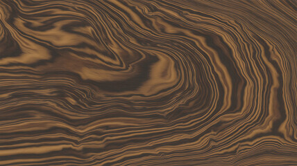Abstract Wood Grain Texture Background with Flowing Lines and Natural Pattern in Brown and Dark Brown, Ideal for Graphic Design and Surface Design