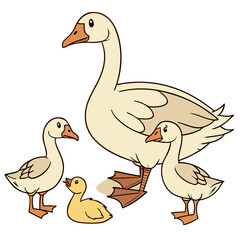 duck with ducklings © farjana