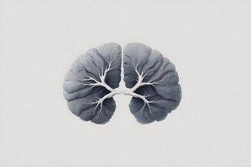 Sharp depiction of corpus callosum connecting cerebral hemispheres