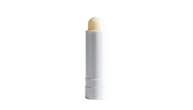 White Lip Balm Stick PNG - A Hygienic Beauty Essential for Everyday Use