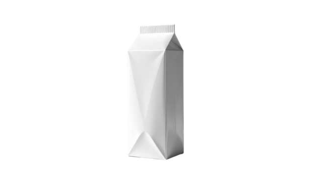 Milk carton png for dairy products mockup white paper package with a refreshing concept
