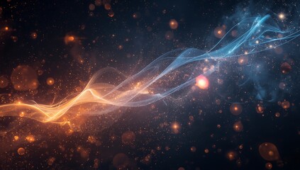 Abstract galaxy space nebula background with stars and light effects wallpaper