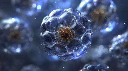 Intricate Cellular Structure A Microscopic Marvel of Biological Design.