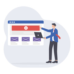 Web Wireframe    PNG File On Transparent Background	