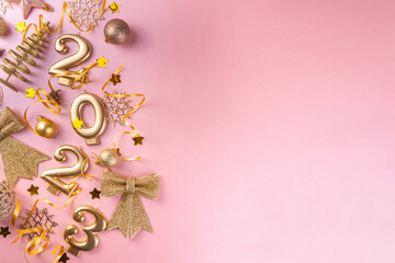 New year 2023 celebration greeting card