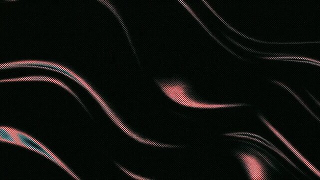 Abstract waves of light and dark with a glossy texture on a black background.