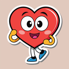 love sticker, love icon sticker, shiny heart sticker, sweet love sticker, love theme sticker