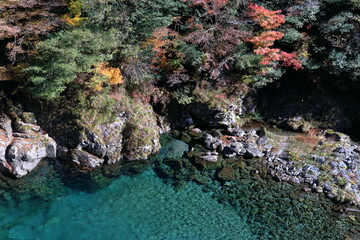 大北川渓谷　渓谷美　（高知県　大川村）