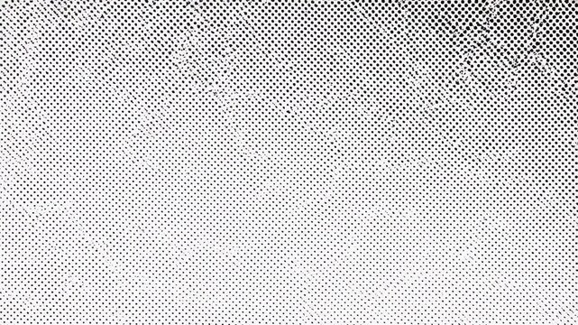 A textured white background with an abstract pattern of dots arranged in a grid.