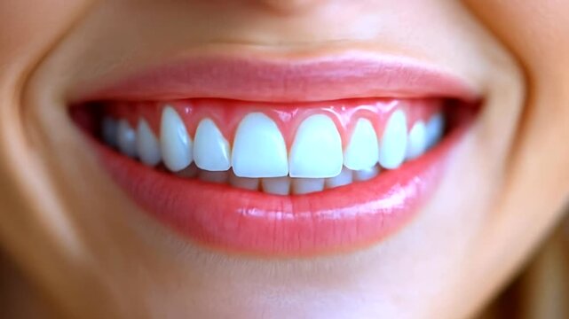 Radiant grin with bright white teeth