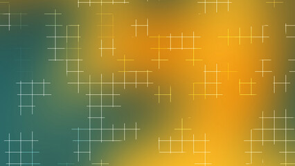 Green Orange Gradient Grid Line Abstract Background
