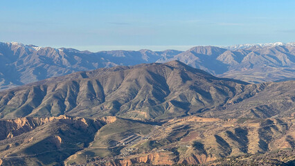 mountain landscape aerial view