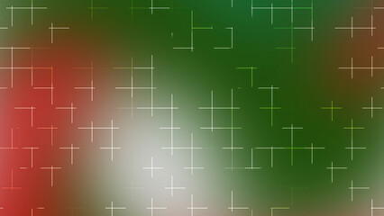 Green Red Christmas Soft Gradient Cross Grid Abstract Background 