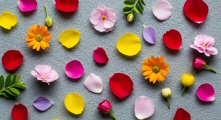 Floral petals flowers blossom spring bloom botanical nature beauty colorful arrangement vibrant fresh