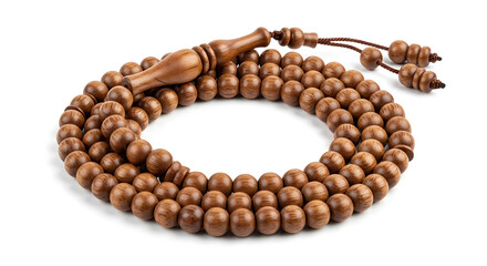 Obraz premium Isolated Islamic Prayer Beads (Tasbih) for Meditation