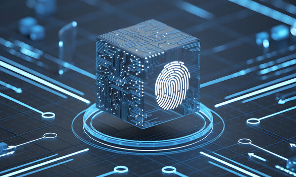 Secure digital identity with fingerprint cybersecurity technology solution