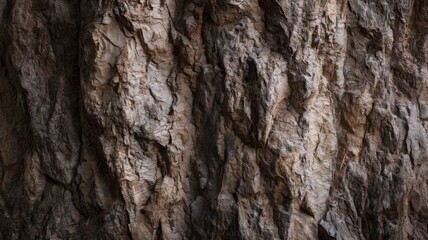 Close-up of textured tree bark in natural setting. Artificial intelligence image