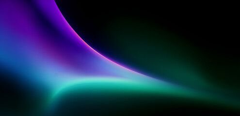 Vibrant Neon Waves Abstract Design Dark Background Motion Blur Effect Dynamic Glowing Lines