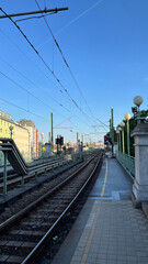 Vienna Metro, Austria, showing the tracks on which the subway trains operate.