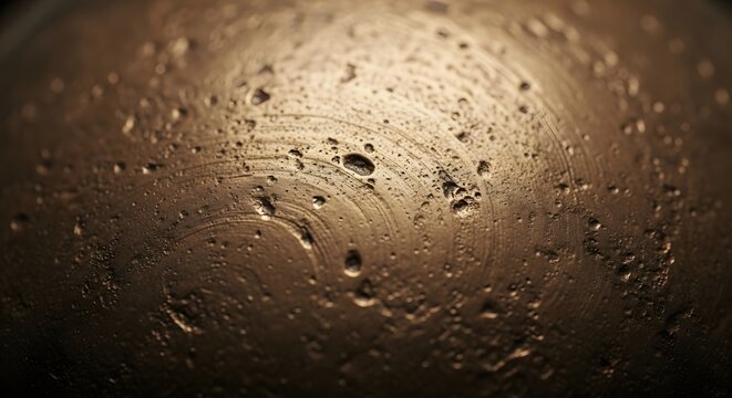 Textured bronze surface close-up detail of metal material abstract background