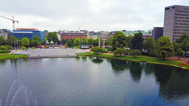 Lille Lungegardsvannet lake, Bergen