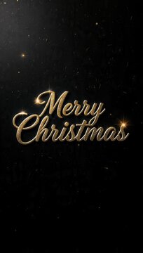A premium golden Christmas typography design suitable for luxury branding, holiday invitations, and print media.