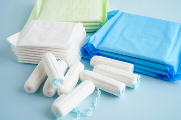 Sanitary napkin pad for women hygiene menstrual period cycle protection.