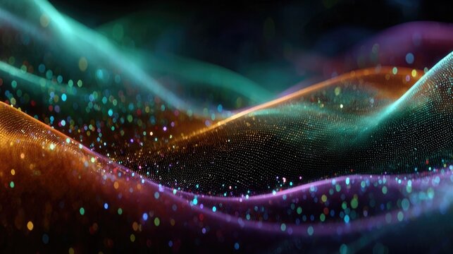 Neon glow abstract fractal backgrounds featuring dynamic glowing patterns, vibrant colors, futuristic design ideal for digital art, NFTs, and presentation visuals.