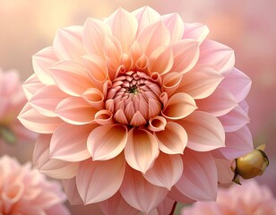 Rose Gold Dahlia