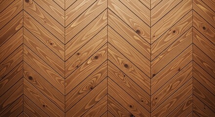 Fototapeta premium Brown Chevron Pattern Wood Parquet Flooring Background Texture