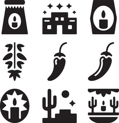 Chili pepper, spicy food, mexican cuisine, hot sauce, cactus plant, restaurant menu