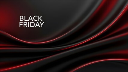 Don't miss out on the Black Friday sale with this stunning black and red abstract design now on sale