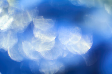abstract defocus blur bokeh glow blue dreamy style background