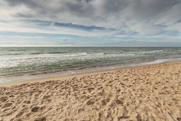  Zelenogradsk, Curonian Spit National Park. Sand dunes on the shore of the Baltic Sea