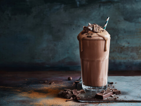 Chocolate milk shake