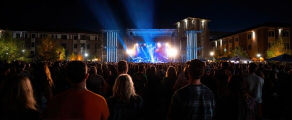 the energetic bunch soaking up tunes at the open-air concert spot