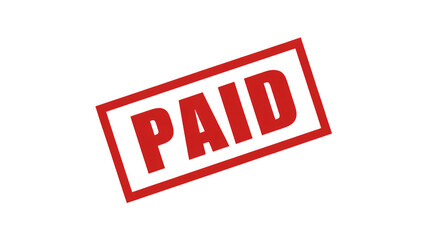 Get Your Finances in Order with a Bold Red Paid Stamp, Indicating Invoice Settlement, Business Transactions, and Accounting Accuracy, Perfect for Financial Clarity