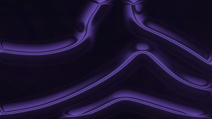 Abstract flowing purple iridescent lines and metallic-like undulating waves create a modern, futuristic background texture with smooth curves and a vibrant, elegant, glossy sheen, perfect for digital 
