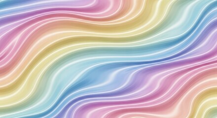Soft pastel waves in flowing abstract design  