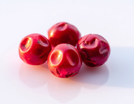 Pink Pepper on white background