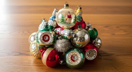 christmas decoration on white background