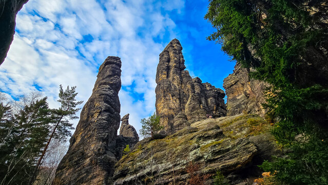Felsformationen im Bielatal, S&auml;chsische Schweiz