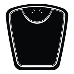 smart bathroom scale on white background 1